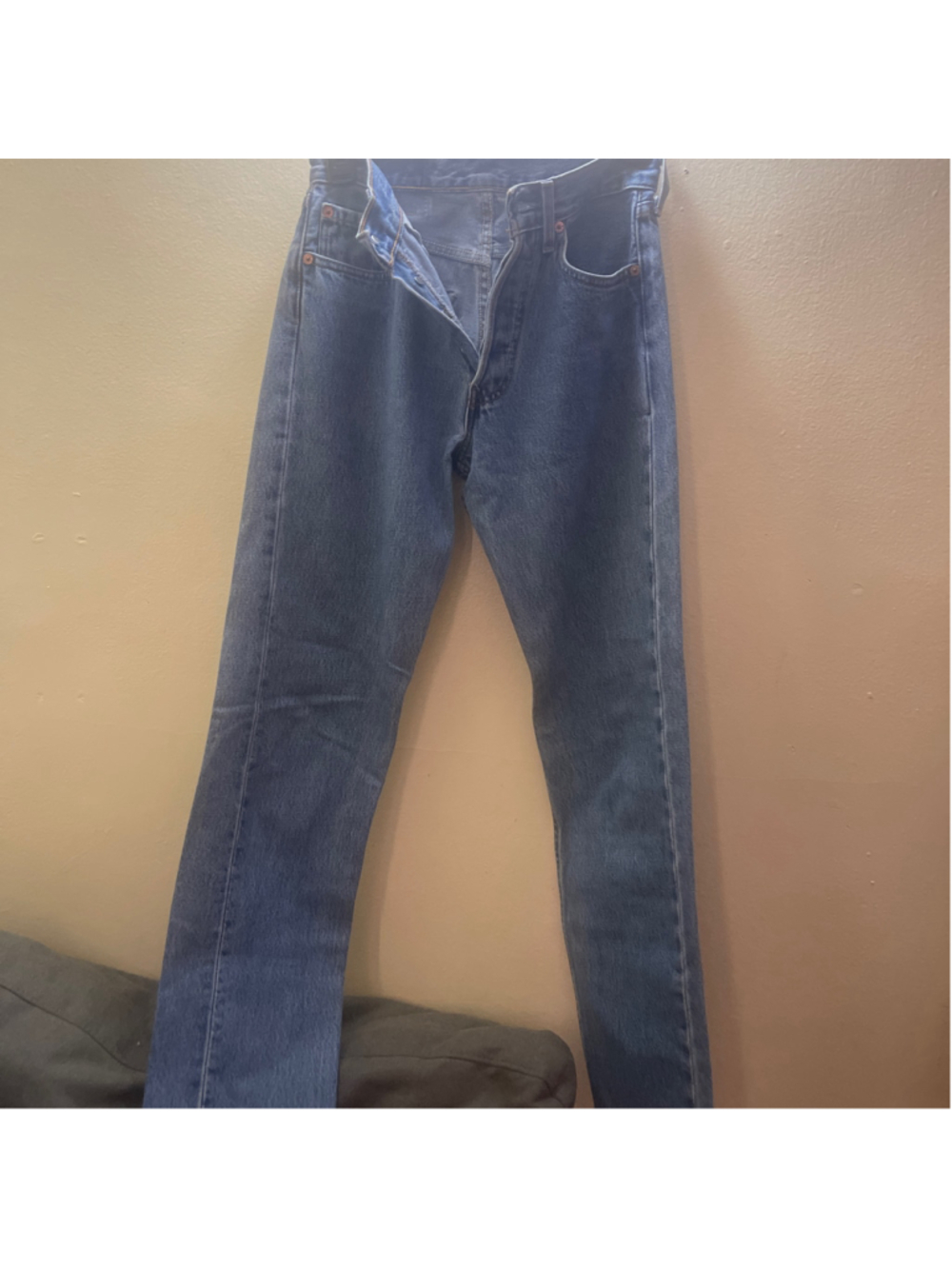 Women's Levi's 501 Raw Hem Jeans Blue Size 26